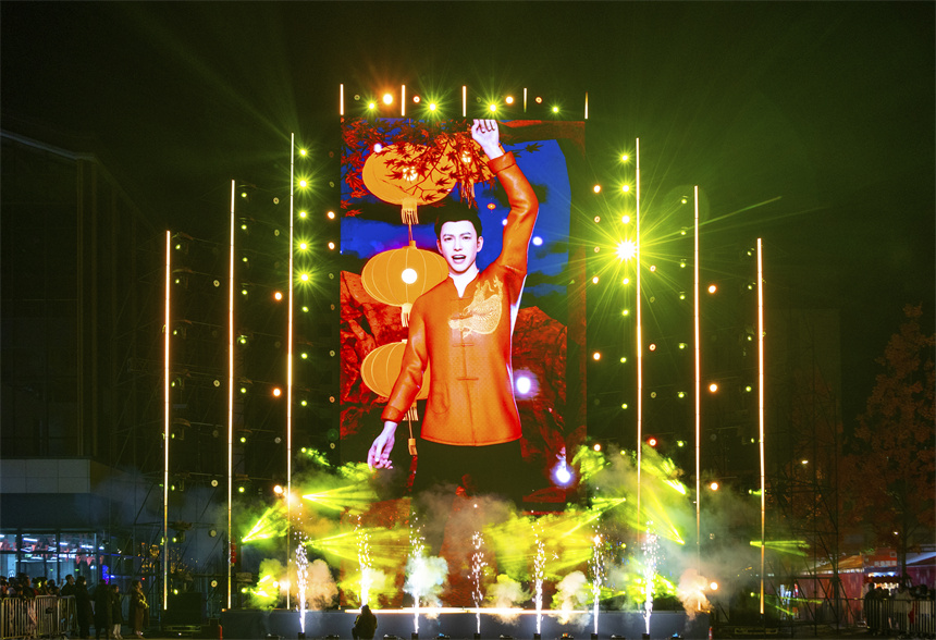 觸夢(mèng)未來(lái)·雄安元宇宙音樂(lè)盛典演出現(xiàn)場(chǎng)。齊鑫 攝