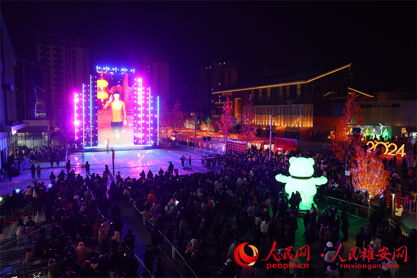 觸夢(mèng)未來(lái)·雄安元宇宙音樂(lè)盛典演出現(xiàn)場(chǎng)。人民網(wǎng)記者 宋燁文攝