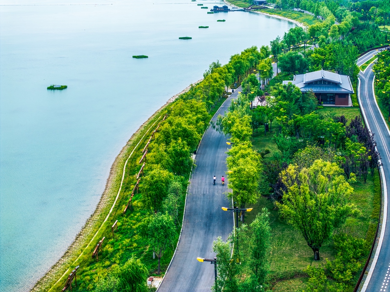 昆明池·七夕公園。西咸新區(qū)融媒體中心供圖