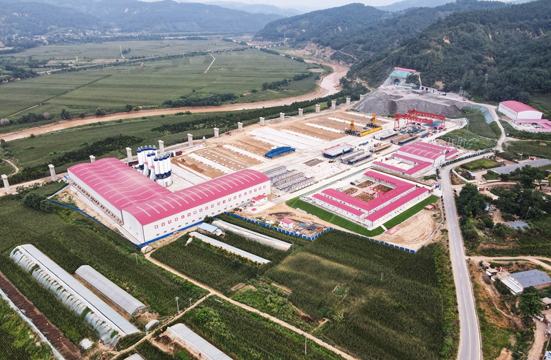 蒙家灣梁場(chǎng)全貌。岳建偉 攝