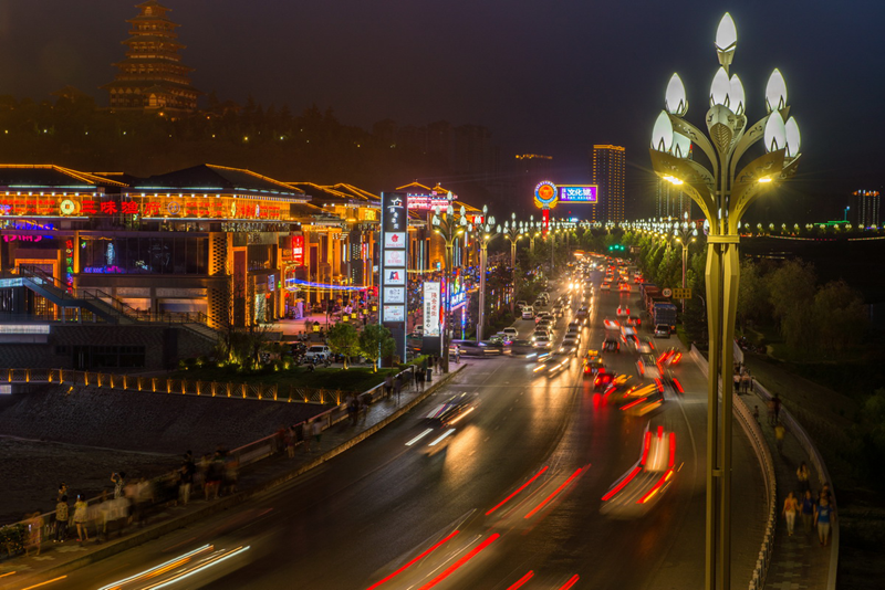 石鼓·太陽(yáng)市夜景。寶雞市委宣傳部