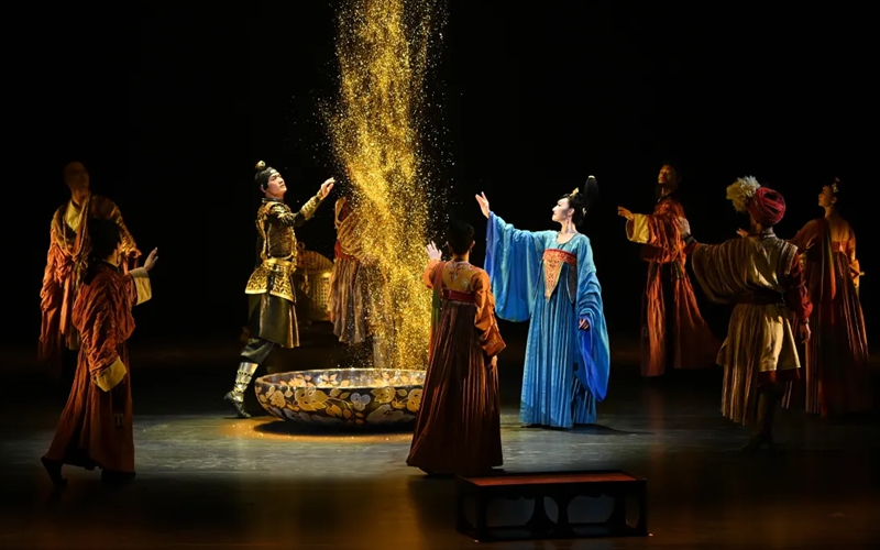 《無(wú)界·長(zhǎng)安》演出現(xiàn)場(chǎng)。資料圖