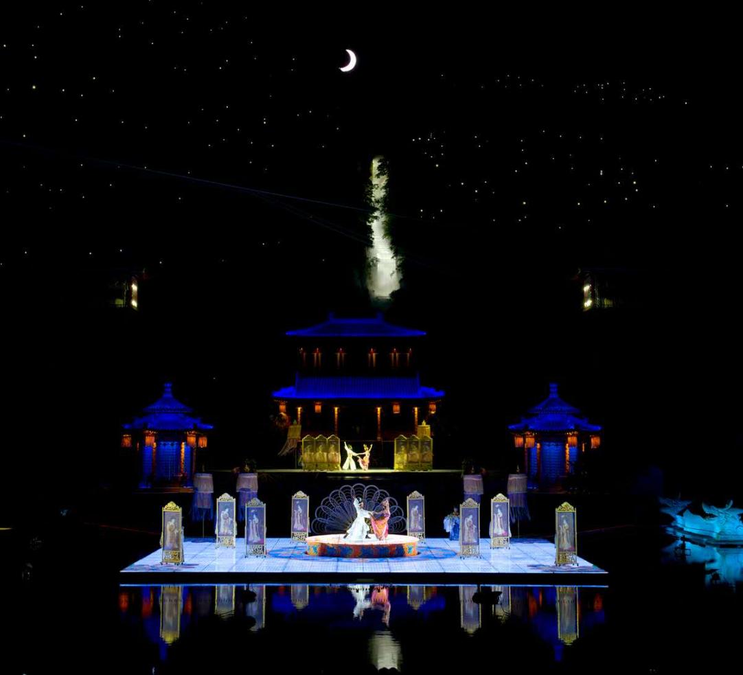 《長恨歌》演出現(xiàn)場。西安華清宮景區(qū)供圖