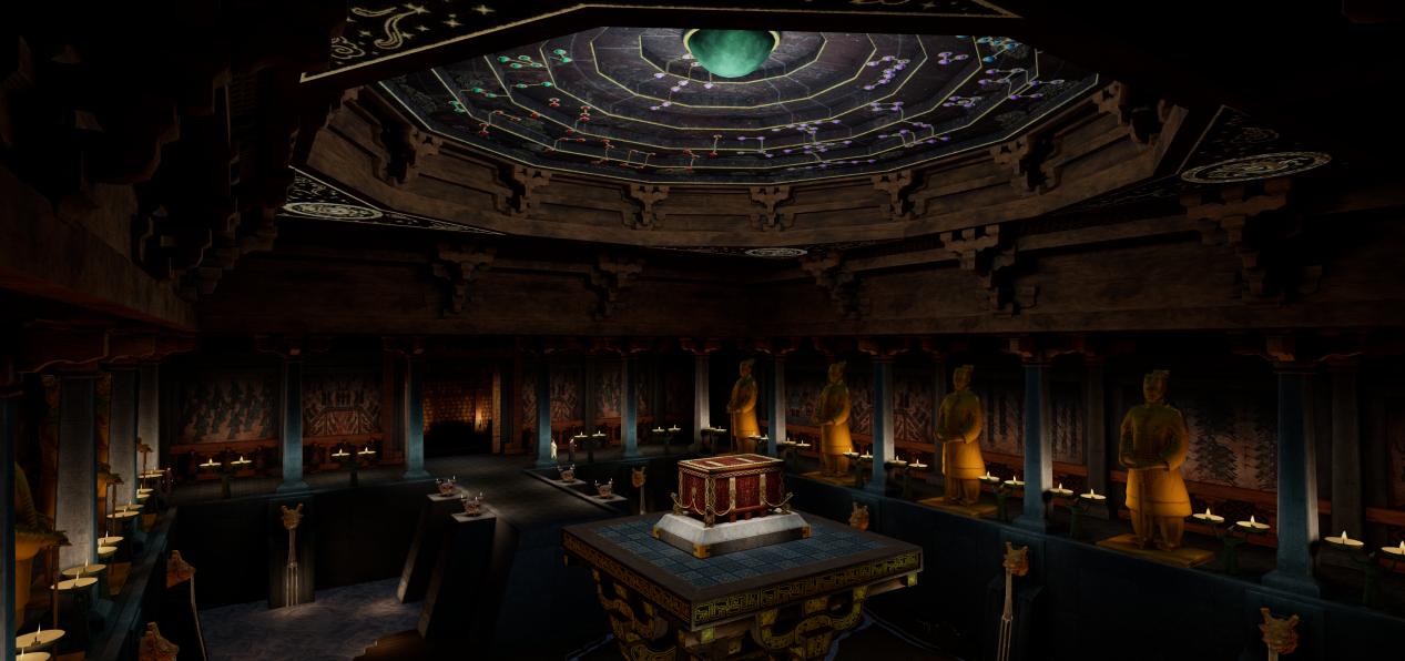 《帝國密碼——秦始皇陵》全真XR體驗(yàn)項(xiàng)目。陜文投集團(tuán)供圖