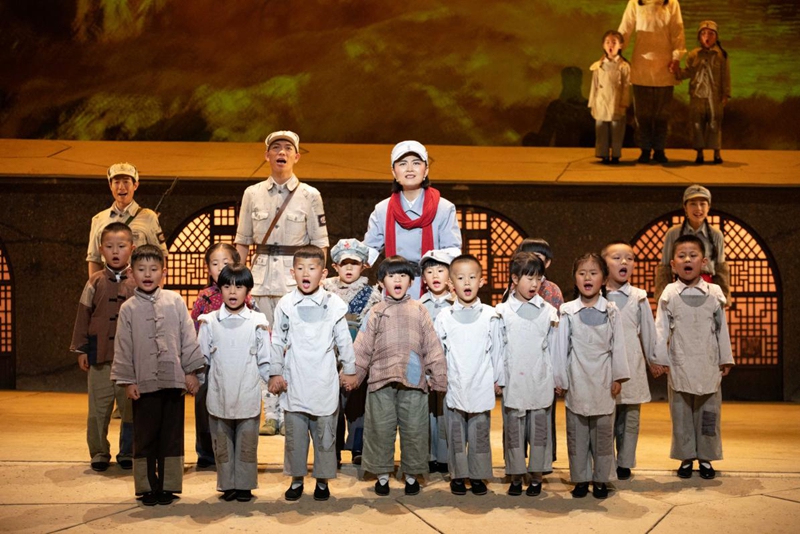 《延安保育院》演出現(xiàn)場。演出方供圖
